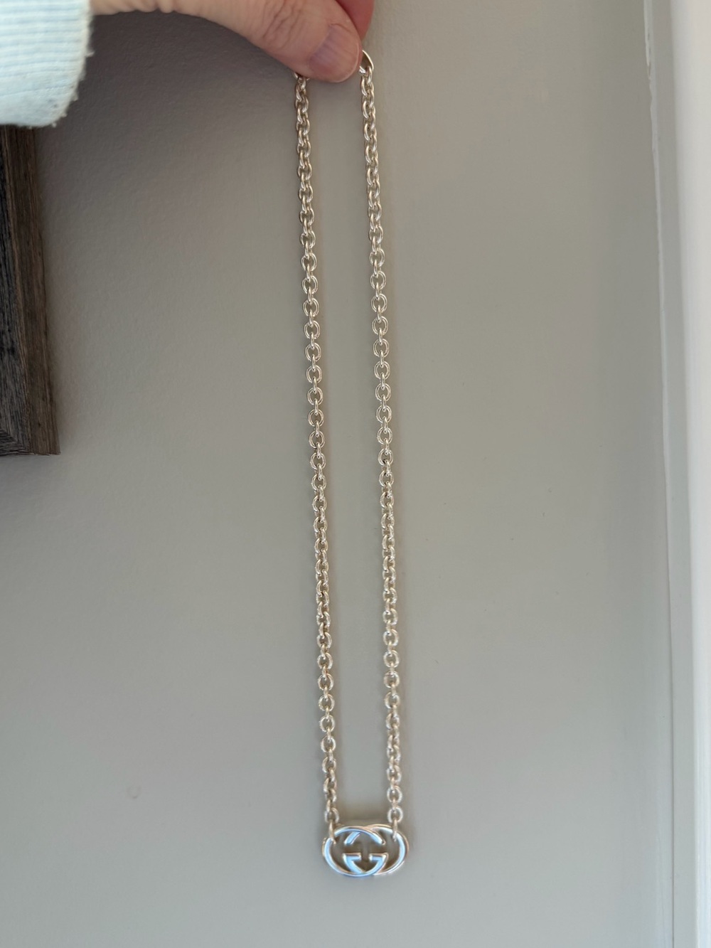 Gucci GG interlocking Gs chain necklace Excellent condition. Pouch and box incl. - Picture 3 of 9